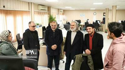 گزارش تصویری / بازدید بابک رضایی مدیرکل دفتر موسیقی از روزنامه ایران