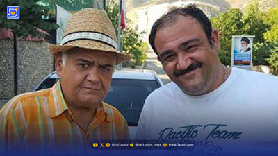 مهران غفوریان و اکبر عبدی در یک قاب