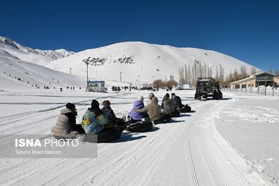 تفریحات زمستانی شیرازی‌ها در دامنه رشته کوه زاگرس