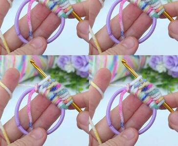 آموزش آسان مدل دسته کیف قلاب بافی