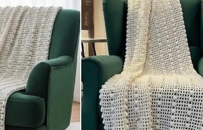 آموزش قلاب بافی پتو های زیبا / قلاب بافی برای مبتدی ها