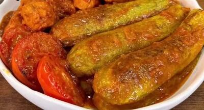 خورش کدو سبز : طرز تهیه خورش کدو سبز با مرغ، غذای رژیمی و مجلسی