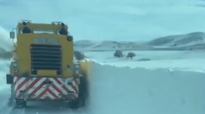 تصاویر بارش 1.5 متری برف در آذرایجان