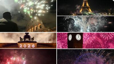 ۱۰۰ ثانیه ویدیوی تماشایی از آتش‌بازی سال نو در کشورهای جهان!