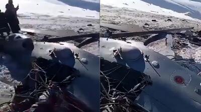 تصاویر سقوط پهپاد آمریکایی در افغانستان