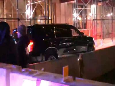 لحظه انتقال مادورو در نیویورک با خودرو زرهی