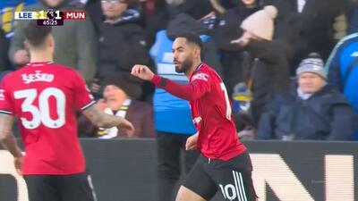 گل اول منچستریونایتد به لیدزیونایتد (ماتیوس کونیا)