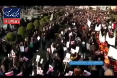 ببینید| اجتماع مردم اصفهان در محکومیت ناآرامی‌ها