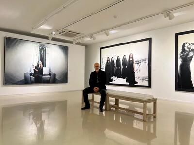 حمیدرضا شفیعی و زنان متفاوت نقاشی های افشین پیرهاشمی در گالری بوم