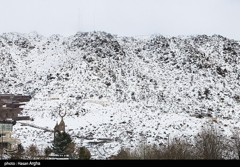 بارش برف در زنجان