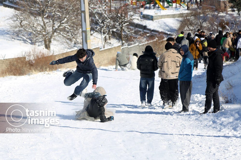 عکس/ تفریحات زمستانی در سنندج