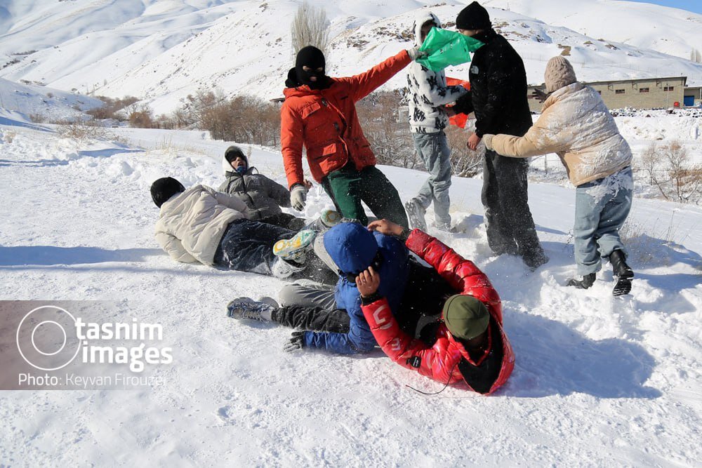 عکس/ تفریحات زمستانی در سنندج