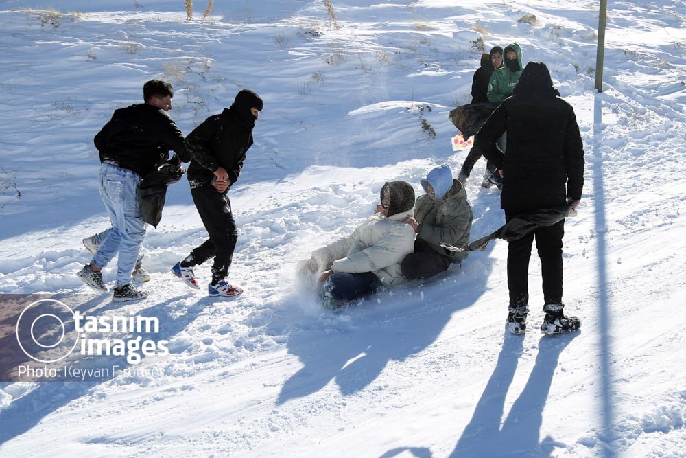 عکس/ تفریحات زمستانی در سنندج