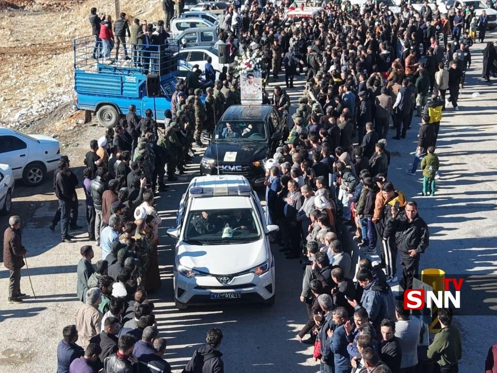 عکس/ مراسم استقبال از پیکر «شهید مجیدی مهر» در یاسوج